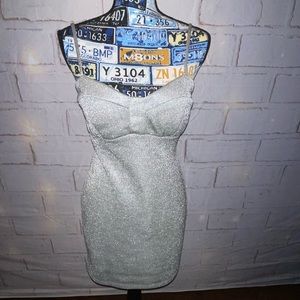 Silver Lilly Rose dress size medium